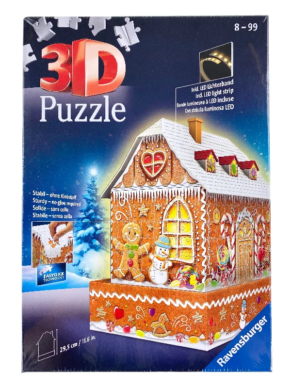 Logical puzzles Gingerbread House 216 Piece Lighted 3D Puzzle