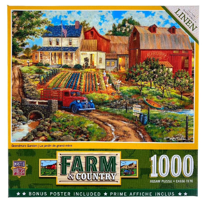 Thought-provoking puzzles Grandma's Garden 1000 Piece Puzzle