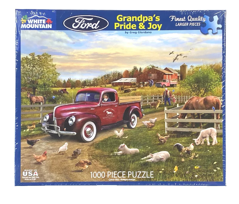 Engaging puzzlesGrandpas Pride & Joy 1000 Piece Puzzle
