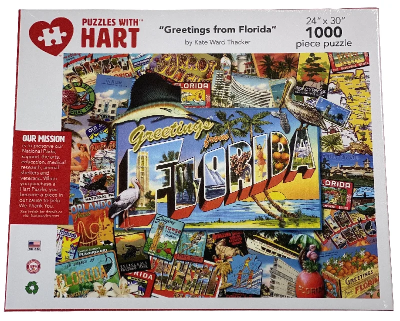 Addictive games Greetings From Florida 1000 Piece Puzzle