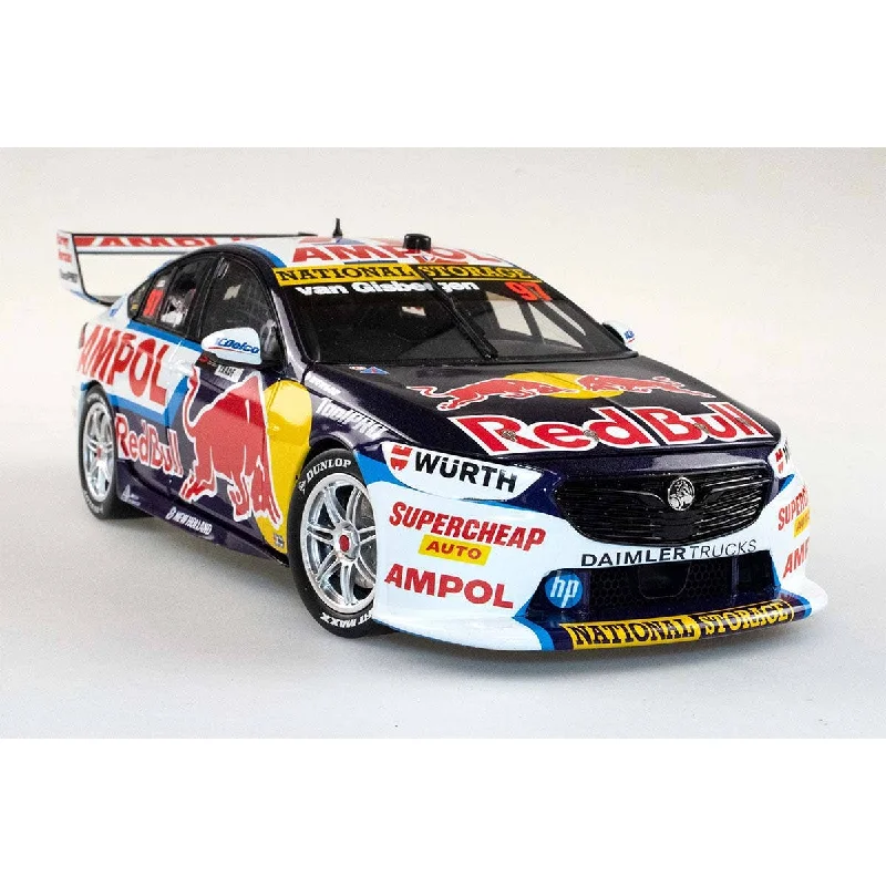 Durable toysHOLDEN ZB COMMODORE - RED BULL AMPOL RACING - SHANE VAN GISBERGEN #97 - Bunnings Trade Perth Supernight Race 10 - 600th Holden Race Win - Winner - 1:12 Scale Resin Model Car