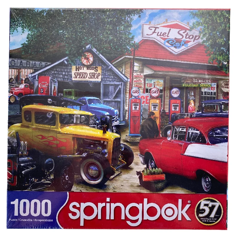 Engaging puzzlesHot Rod Cafe 1000 Piece Puzzle