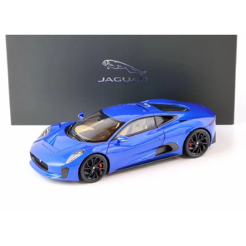 Fun toy carsJAGUAR C-X75-BLUE METALLIC - 1:18 Scale Diecast Model Car