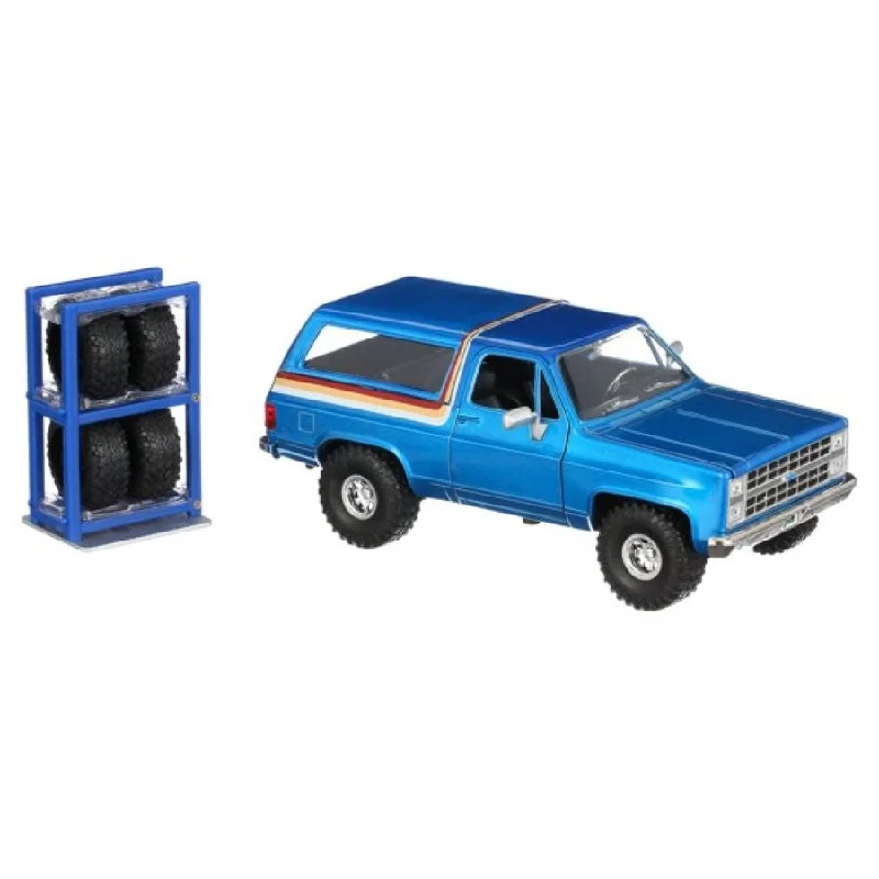 Enthusiastic toysJust Trucks - 1980 Chevy K5 Blazer Blue 1:24 Scale