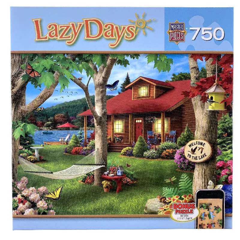 Age-appropriate puzzles Lazy Days Lakeside Retreat 750 Piece Puzzle