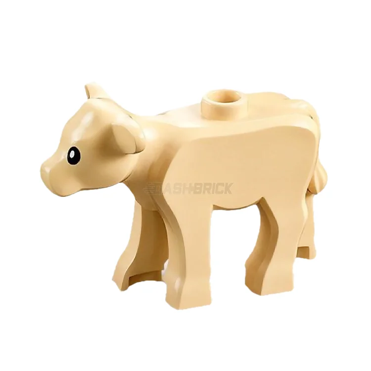 Inspiring problem-solving LEGO challengesLEGO Minifigure Animal - Cow, Small, Calf, Tan with Print [1568pb01]