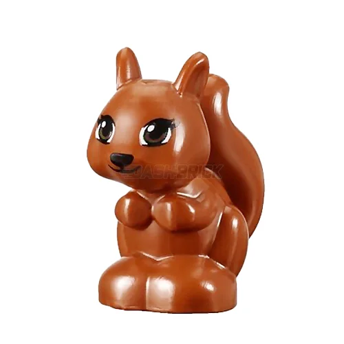 Adorable and charming LEGO charactersLEGO Minifigure Animal - Squirrel, Dark Orange, Brown Eyes [11568pb04]