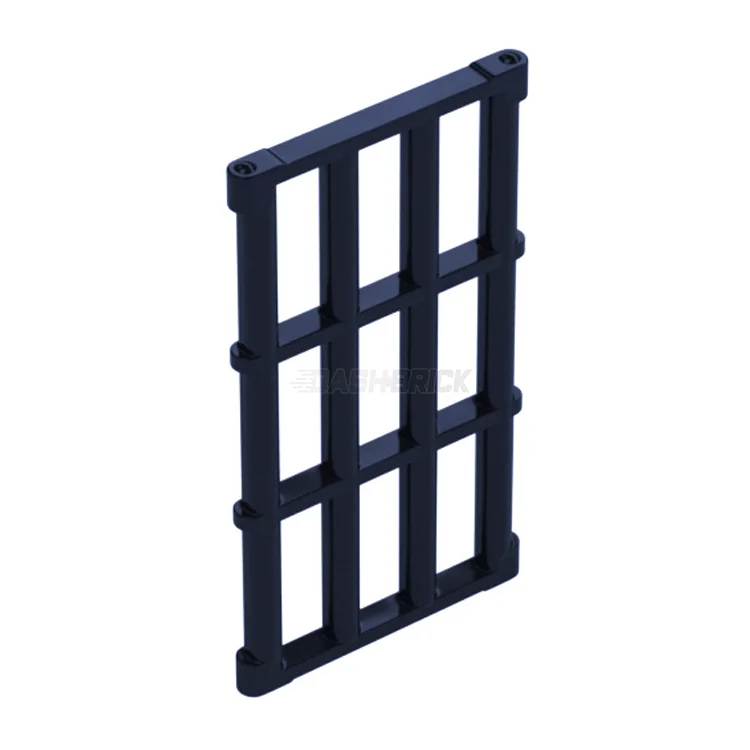Promoting fine motor skills LEGO setsLEGO Bar 1 x 4 x 6 Grille with End Protrusions, (Jail/Prison) Frame Insert, Pearl Titanium [92589] 6143247