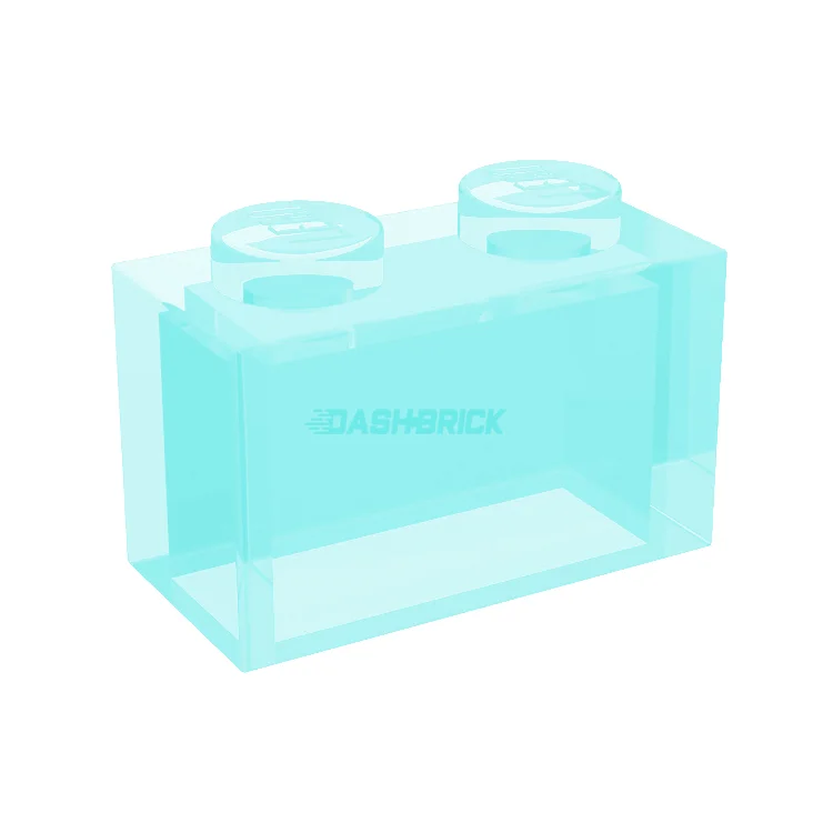 Enhancing cognitive development LEGOLEGO Brick 1 x 2, Trans-Light Blue [3065]