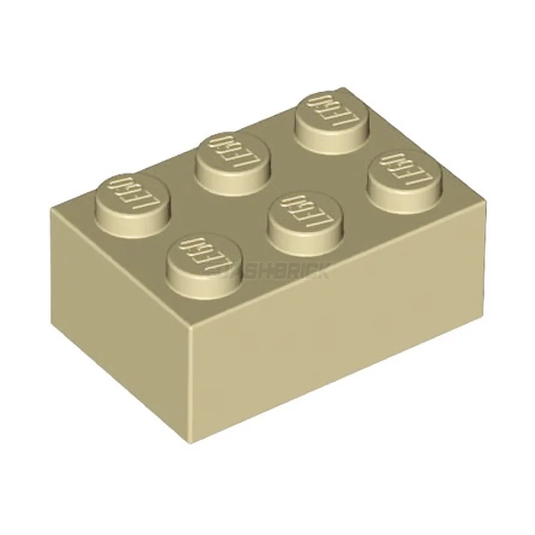 Offering a sense of nostalgia LEGOLEGO Brick 2 x 3, Tan [3002]