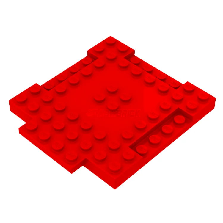 Offering a wide range of themes LEGOLEGO Brick, Modified 8 x 8 x 2/3 with 1 x 4 Indentations and 1 x 4 Plate, Red [15624] 6384668
