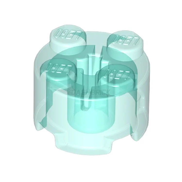 Thematically rich LEGO setsLEGO Brick, Round 2 x 2 with Axle Hole, Trans-Light Blue [3941]