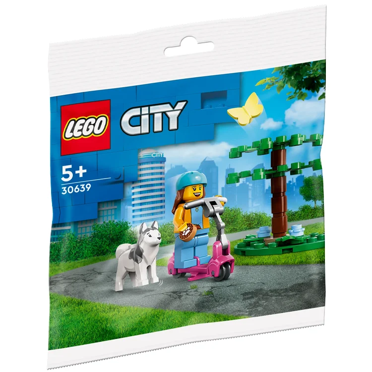 Facilitating collaborative play LEGOLEGO City - Dog Park and Scooter Polybag [30639] - Retired Set