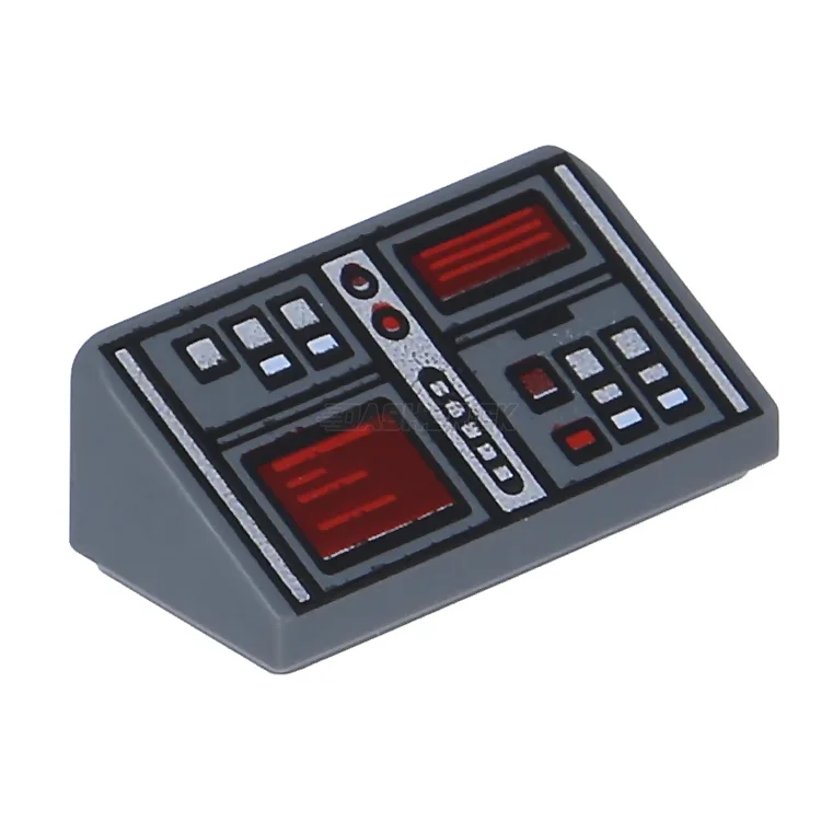 Creatively inspiring LEGOLEGO Minifigure Accessory - Control Panel, Red, White, and Silver Buttons, Dark Red Screens [85984pb127] 6152814