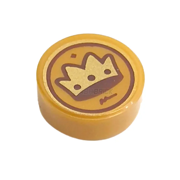 Offering a wide range of themes LEGOLEGO Minifigure Accessory - Crown Coin, Castle, Pearl Gold [98138pb260] 6375358