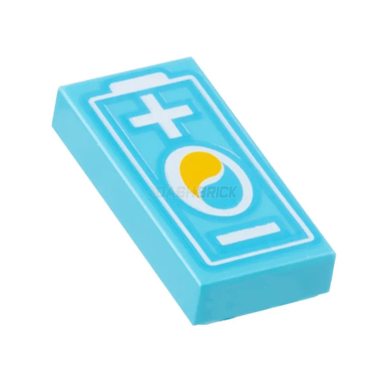 Reflecting popular cultures LEGO themesLEGO Minifigure Accessory - Electric Car Battery, Octane Logo [3069pb1065] 6421752