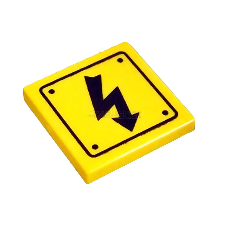 Endlessly replayable LEGO scenariosLEGO Minifigure Accessory - Electricity Danger Sign, Rivets, Yellow [3068bpb1152] 6223076