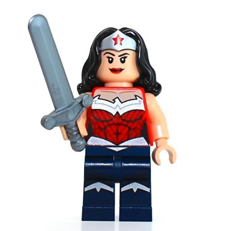 Universally loved LEGO toysLEGO Minifigure - Wonder Woman - Silver Tiara, Dark Blue Legs (2015 Version) [DC Comics]