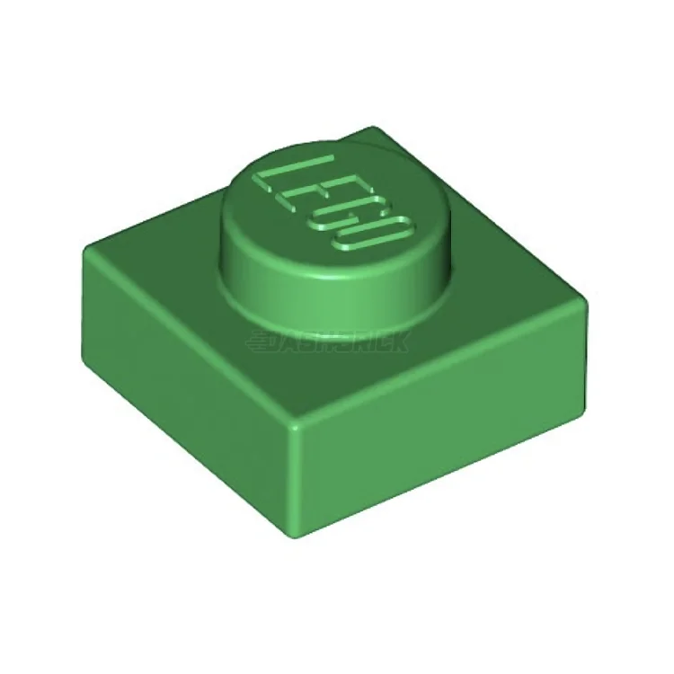 Encouraging hand-eye coordination LEGOLEGO Plate, 1 x 1, Green [3024] 302428