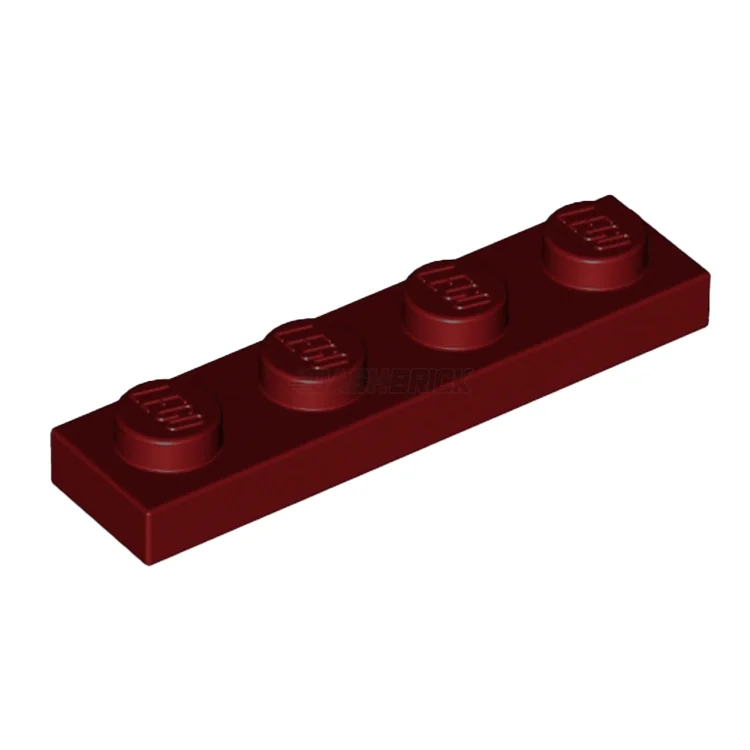 Engagement-boosting LEGO activitiesLEGO Plate, 1 x 4, Dark Red [3710] 4539061