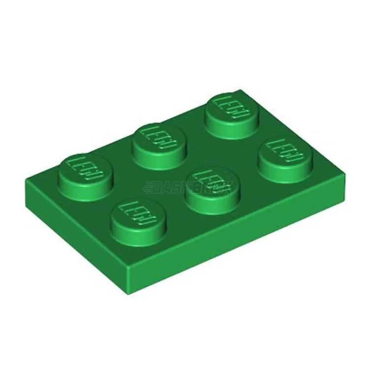 Fun-filled LEGO adventuresLEGO Plate, 2 x 3, Green [3021] 302128