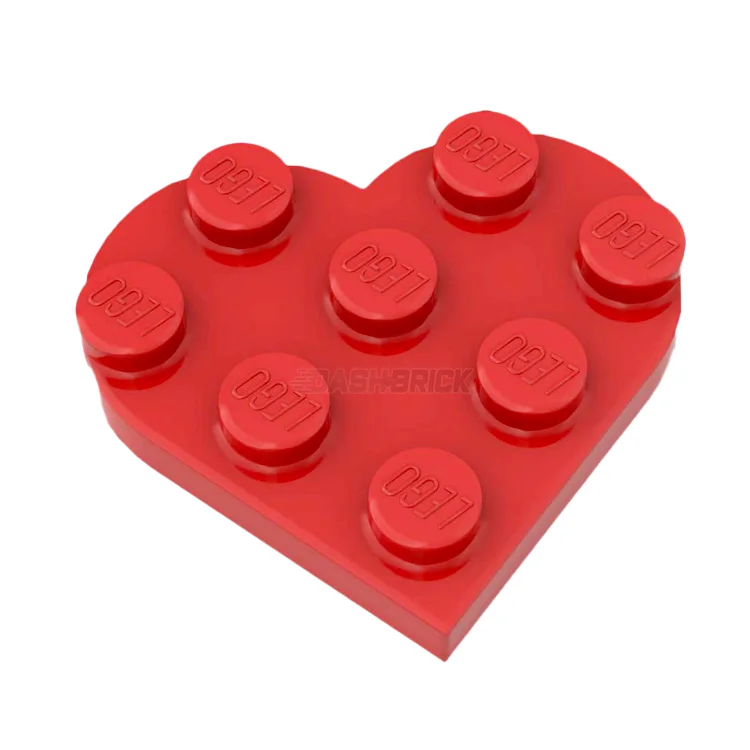 Finely detailed LEGO structuresLEGO Plate 2 x 3, Love Heart, Red [39613] 6276193