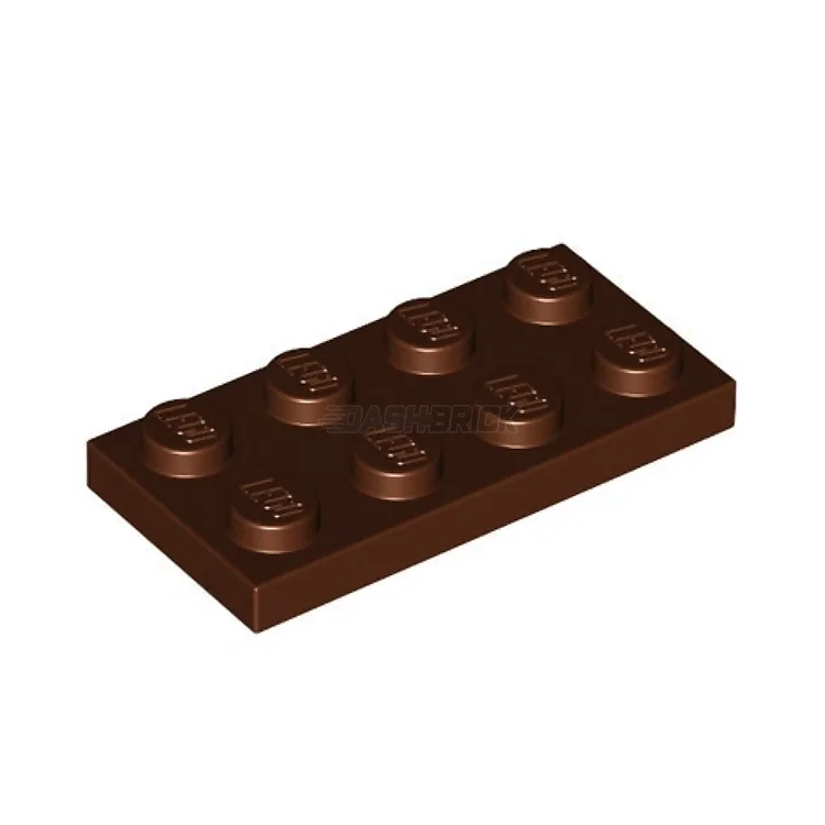 Fun-filled LEGO adventuresLEGO Plate 2 x 4, Reddish Brown [3020] 4211186