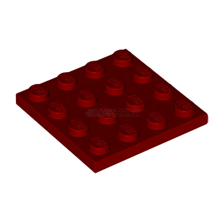 Intricate and intricate LEGO designsLEGO Plate 4 x 4, Dark Red [3031]