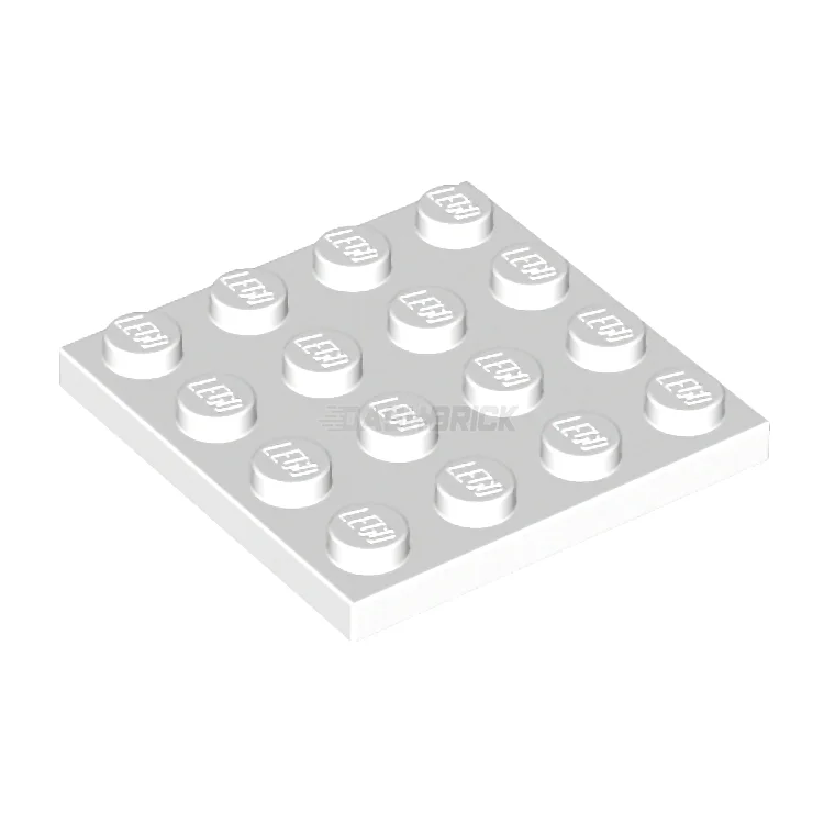 Timeless and classic LEGO toysLEGO Plate 4 x 4, White [3031] 4243812
