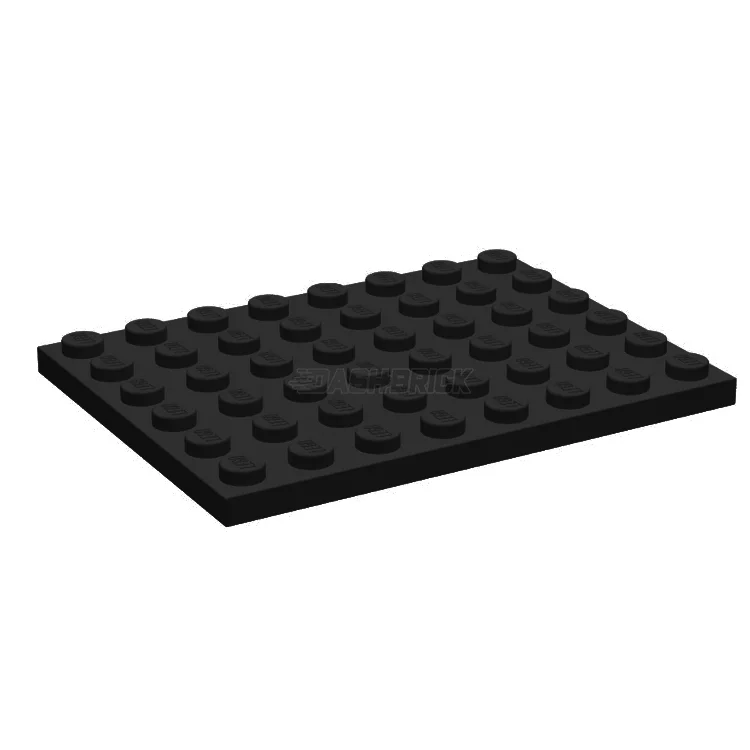 Offering educational value LEGOLEGO Plate 6 x 8, Black [3036] 303676