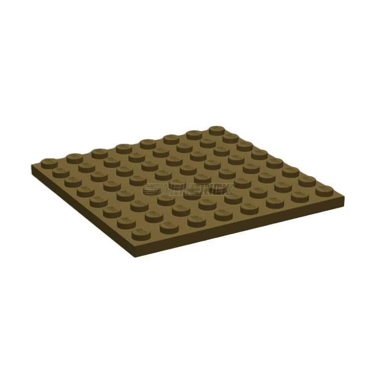 Offering interactive play LEGOLEGO Plate, 8 x 8, Dark Tan [41539]