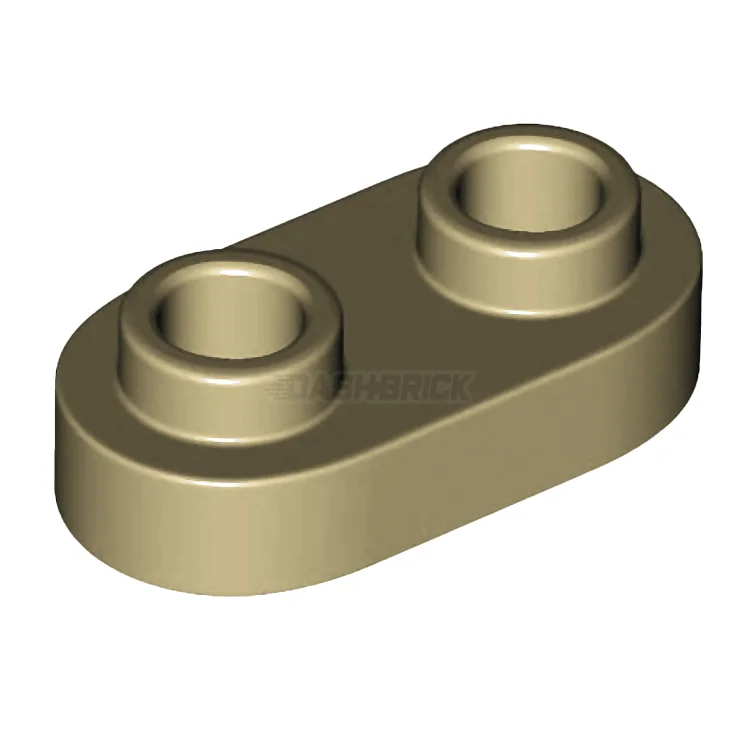 Promoting fine art skills LEGO modelsLEGO Plate, Modified 1 x 2 Rounded, 2 Open Studs, Tan [35480]
