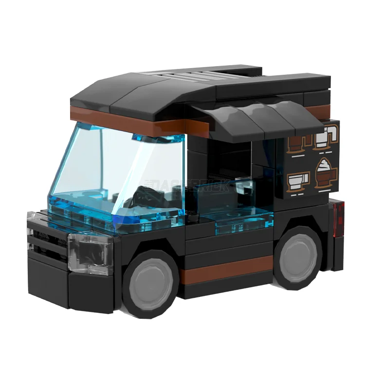 Inspiring creativity and innovation LEGOLEGO "The Mini Mug Mobile" - Coffee Truck, Black & Reddish Brown [MiniMOC]
