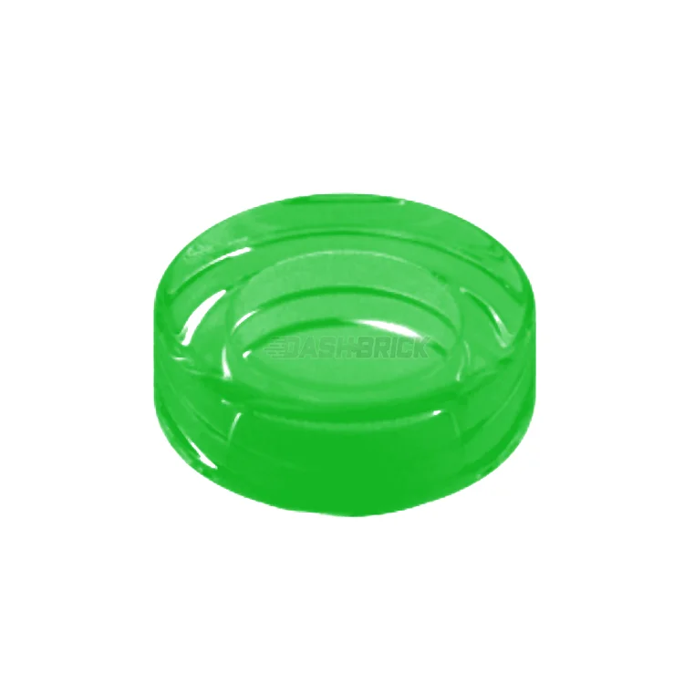 Precisely scaled LEGO miniaturesLEGO Tile, Round 1 x 1 , Trans-Green [98138] 6514194