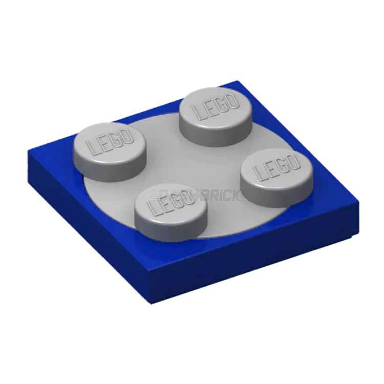 Family-friendly LEGO experiencesLEGO Turntable 2 x 2 Plate with Light Gray Top, Blue [3680c02] 3680/3679