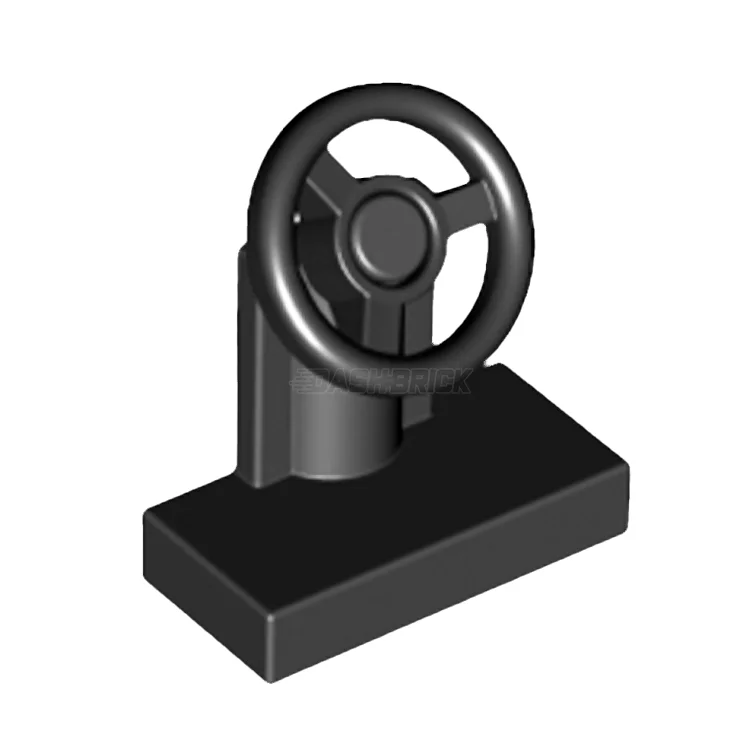 Endlessly replayable LEGO scenariosLEGO Vehicle, Steering Stand 1 x 2, Black Steering Wheel, Black [3829c01] 73081