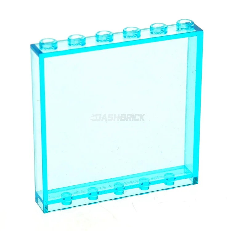 Offering interactive play LEGOLEGO Wall/Panel 1 x 6 x 5 - Trans-Light Blue (Large Window) [59349]