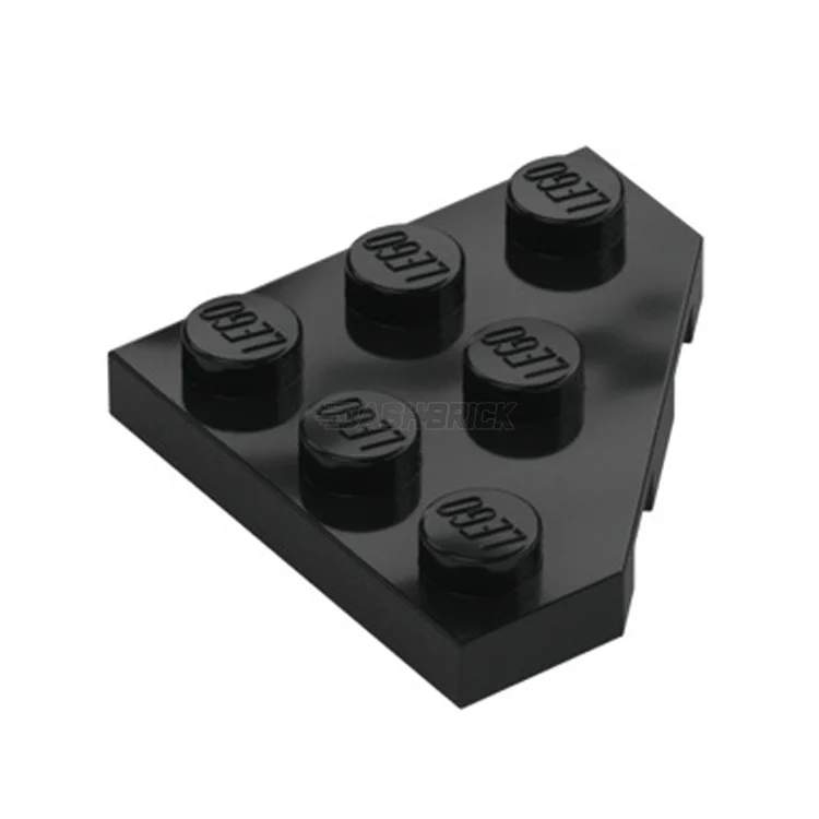 Promoting language development LEGOLEGO Wedge, Plate 3 x 3 Cut Corner, Black [2450] 4227684
