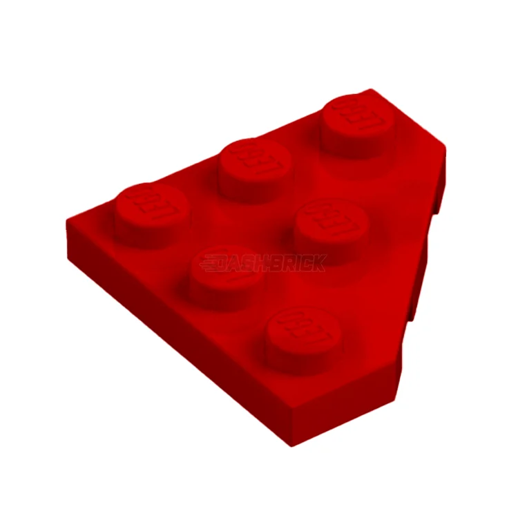 Encouraging imaginative storytelling LEGOLEGO Wedge, Plate 3 x 3 Cut Corner, Red [2450] 245021