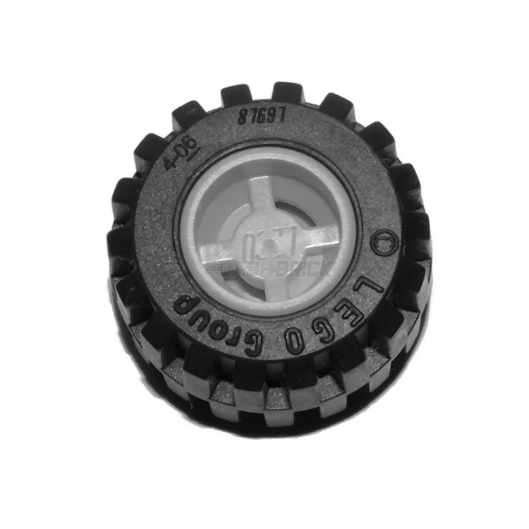 Encouraging imaginative storytelling LEGOLEGO Wheel 11mm D. x 12mm, Black Tire, Tread, Light Grey [6014bc05]