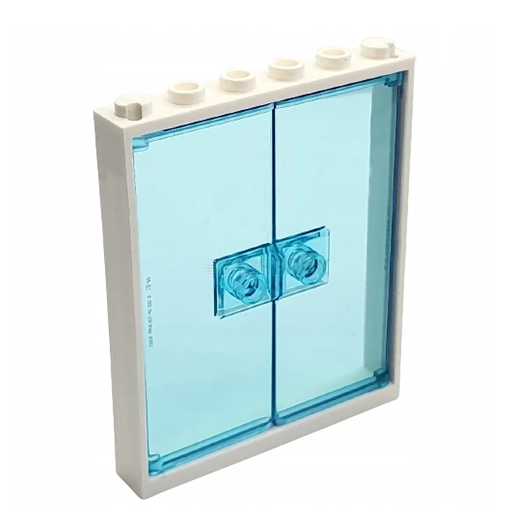 Highly adaptable LEGO creationsLEGO Window/Door Frame and Doors 1 x 6 x 6, White, Trans-Light Blue [42205 / 80683]