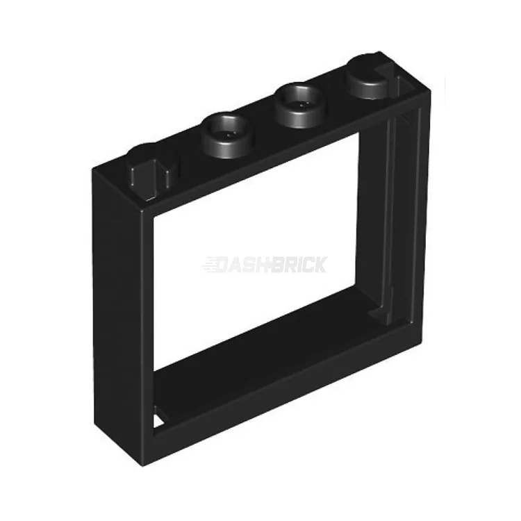 Endlessly replayable LEGO scenariosLEGO Window Frame 1 x 4 x 3, Without Shutter Tabs, Black [60594] 4530589