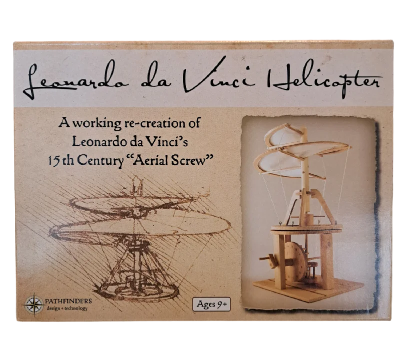 Strategic puzzles Leonardo Da Vinci Helicopter 'Aerial Screw"