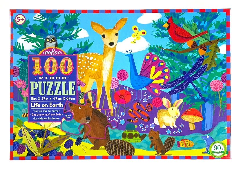 Thought-provoking puzzles Life on Earth 100 piece puzzle