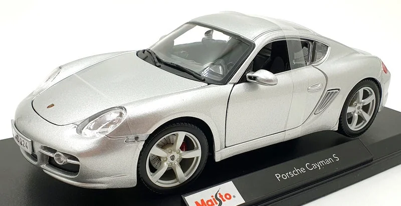Fun toy carsMaisto 1/18 Scale Diecast 46629 - Porsche Cayman S - Silver