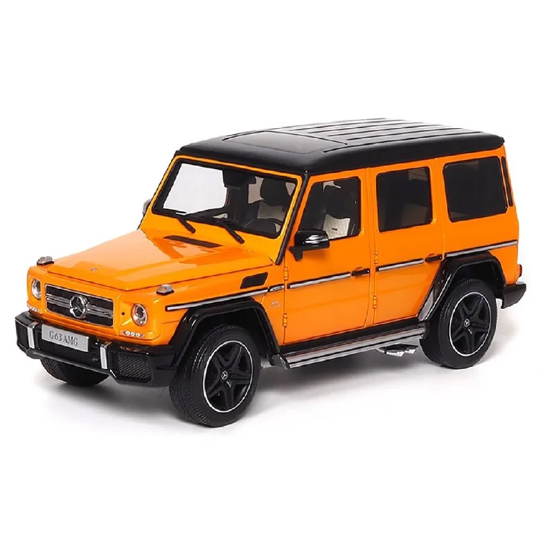 Durable toysMERCEDES-AMG G 63 (W463) 2017 - SUNSET BEAM ORANGE - 1:18 Scale Diecast Model Car Durable toysMERCEDES-AMG G 63 (W463) 2017 - SUNSET BEAM ORANGE - 1:18 Scale Diecast Model Car