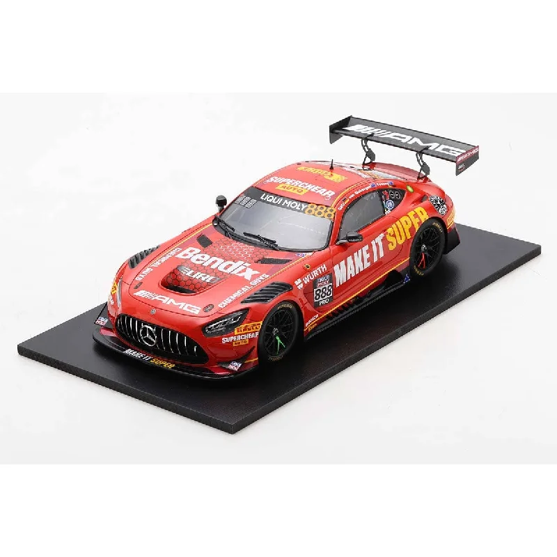 Playful toys Mercedes-AMG GT3 No.888 Supercheap Auto Racing - 5th Bathurst 12H 2023 - S. van Gisbergen - B. Feeney - M. Gotz - 1:43 Scale Resin Model Car Playful toys Mercedes-AMG GT3 No.888 Supercheap Auto Racing - 5th Bathurst 12H 2023 - S. van Gisbergen - B. Feeney - M. Gotz - 1:43 Scale Resin Model Car