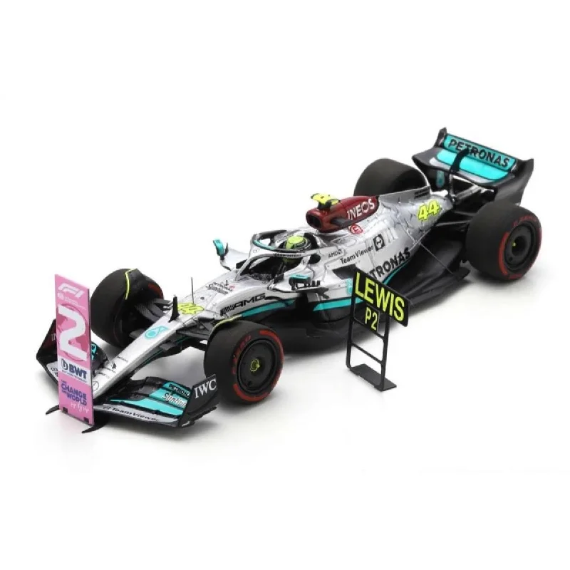 Fun toy carsMercedes-AMG Petronas F1 W13 E Performance No.44 Mercedes-AMG Petronas F1 Team - 2nd Brazilian GP 2022 - Lewis Hamilton. (With pit and number board) - 1:43 Scale Resin Model Car Fun toy carsMercedes-AMG Petronas F1 W13 E Performance No.44 Mercedes-AMG Petronas F1 Team - 2nd Brazilian GP 2022 - Lewis Hamilton. (With pit and number board) - 1:43 Scale Resin Model Car