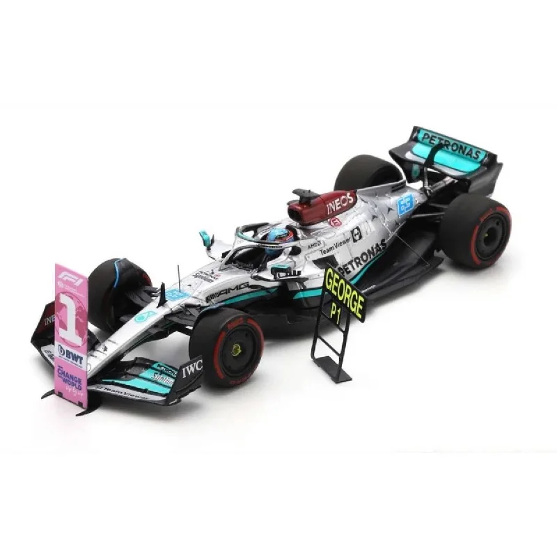 Fun toy carsMercedes-AMG Petronas F1 W13 E Performance No.63 Mercedes-AMG Petronas F1 Team - Winner Brazilian GP 2022 - George Russell. (With pit and number board) - 1:43 Scale Resin Model Car Fun toy carsMercedes-AMG Petronas F1 W13 E Performance No.63 Mercedes-AMG Petronas F1 Team - Winner Brazilian GP 2022 - George Russell. (With pit and number board) - 1:43 Scale Resin Model Car