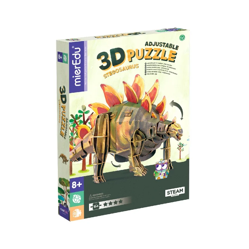 Relaxing games MierEdu Adjustable 3D Puzzle Stegosaurus